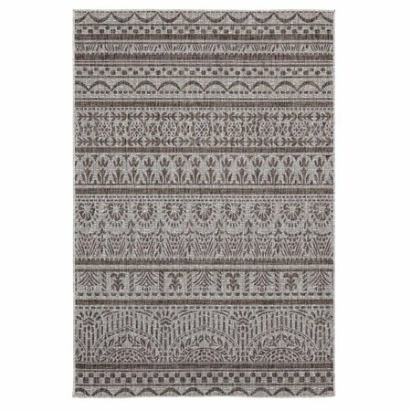 UNITED WEAVERS OF AMERICA 5 ft. 3 in. x 7 ft. 6 in. Augusta Diani Brown Rectangle Area Rug 3900 10150 69